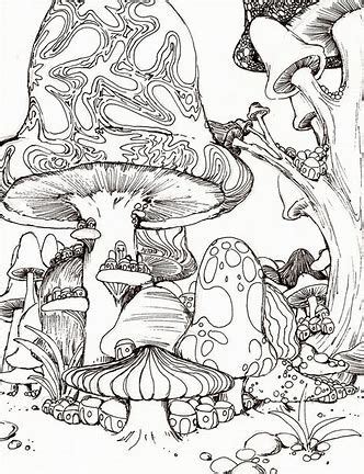 Nov 20 2015 colored by brent alan. Image result for Trippy Mushroom Coloring Pages | Easy ...