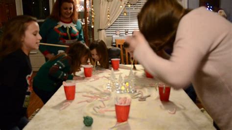 The candy cane game, a little spin on an old classic. Candy Cane Game Christmas Eve 2016-1 - YouTube