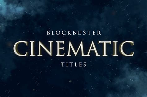 Each template comes complete with a list of fonts needed, and a video tutorial that explains customization. Cinematic Movie Titles After Effects Template - FilterGrade