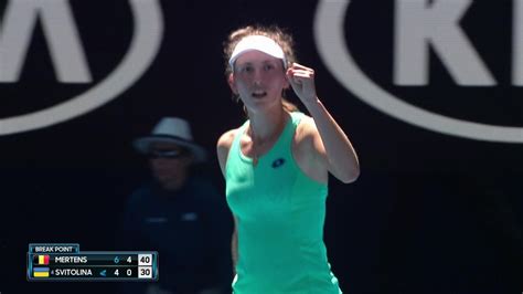 A top fifteen player in both singles and doubles. Unseeded Elise Mertens crushes Elina Svitolina in massive ...