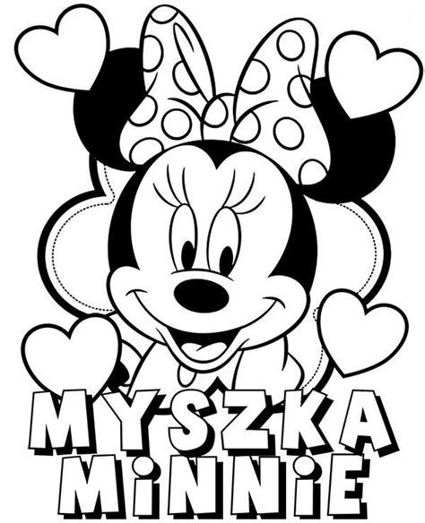 myszka-minnie-kolorowanka-dla-dzieci | Kolorowanki do ...
