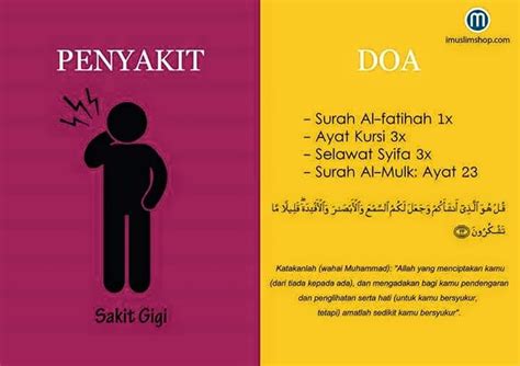 Cara mengatasinya jelaslah dengan berobat ke dokter. Bekam Medis KelapaGading: Doa Sakit Gigi