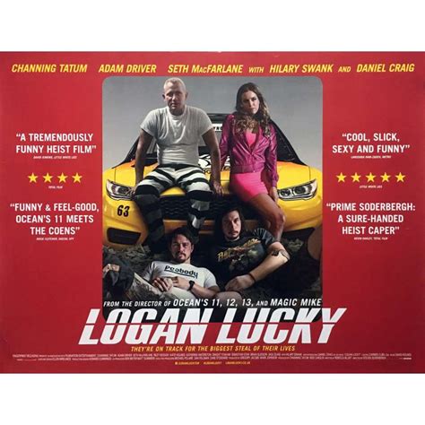 Big canvas paintings for home decor. LOGAN LUCKY Movie Poster 30x40 in.