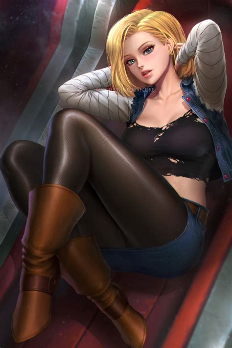 En condiciones normales tendríamos que descargar las imágenes que más nos gustasen una por una e ir adaptándolas a la resolución de. android 18 (dragon ball and 1 more) drawn by neoartcore ...