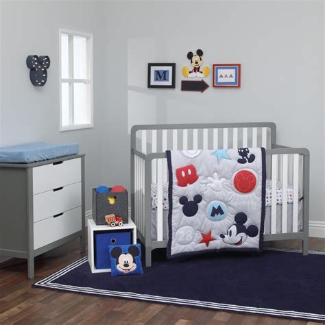 Baby bedding design disney mickey mouse 90 years 3 piece crib bedding set baby. Amazing Mickey Mouse 3 Piece Nursery Crib Bedding Set by ...