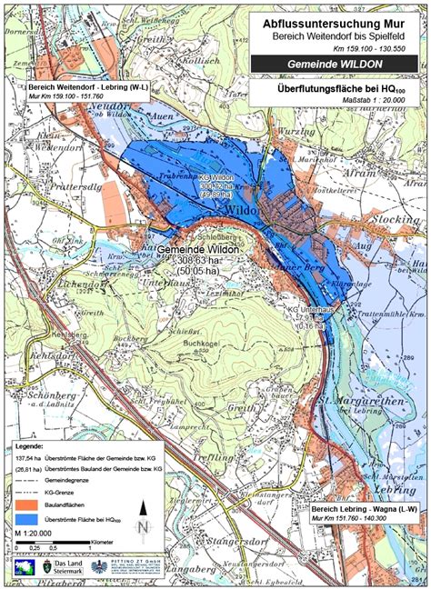 Schwere unwetter in und um graz: Marktgemeinde Wildon: Hochwasser