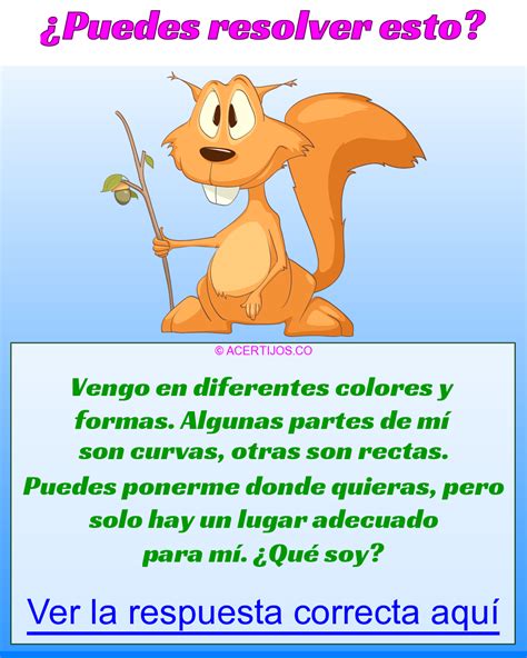 Aumenta tu poder cerebral con un set adivinanzas difíciles para pensar y juegos de lógica. Acertijos mentales Animales. Vengo en diferentes colores y ...
