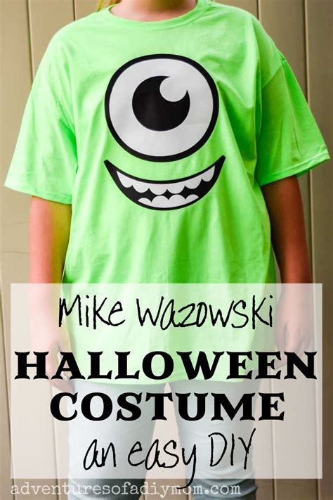 Learn how to make your own tsum tsum of mike wazowski from monsters inc! DIY Mike Wazowski Costume - Adventures of a DIY Mom