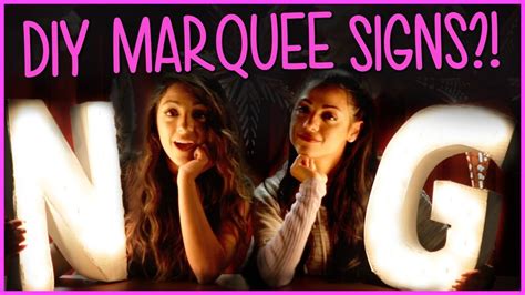 The truth on how easy a diy project can be or how difficult it can be! Niki And Gabi DIY Marquee Lights?! | DIY or DI-Don't w/ Niki and Gabi - YouTube (With images ...