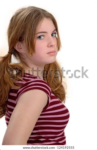 1,115 views • march 19 2014. Teenage Girl Pigtails Glaring Stock Photo (Edit Now) 124192555