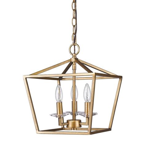 75cm x 20cm x h 18cm. Kennedy Antique Gold Lantern Pendant Light 12"Wx14"H ...