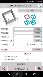 Calculate for quantity of items to fill for a total. Concrete Calculator Pro - Apps on Google Play