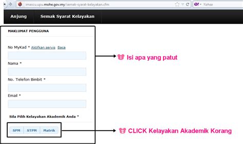 Adakah anda layak memohon program pengajian di uitm? Blog Mira Rasidi: Cara Semak Syarat Kelayakan Akademik ke ...