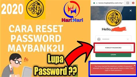 11.sekarang pilih username dan password yang anda mahu gunakan untuk akses akaun. Cara Reset Password Maybank2u Lopa Password ?? Forgot ...