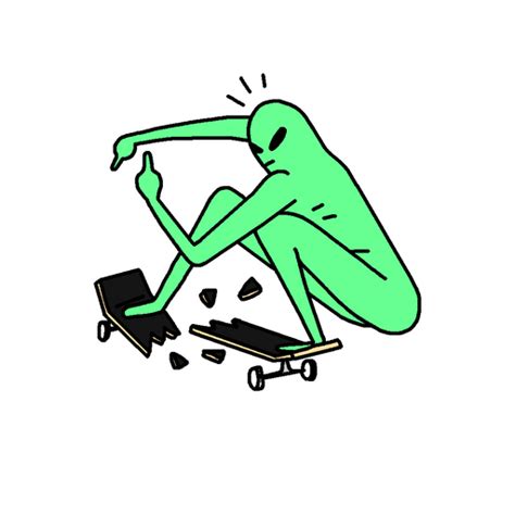 Download kumpulan stiker bussid apk android game for free to your android phone. Alien Breaks Skateboard Deck Sticker - Sticker Mania