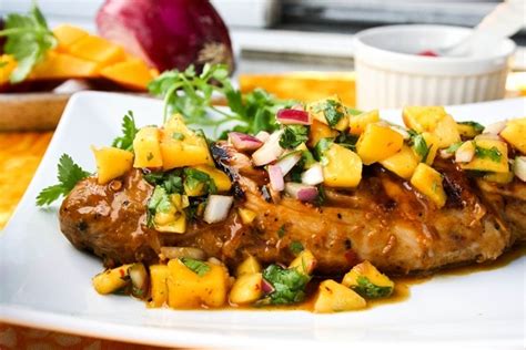 This recipe is super easy. Mango Chili Pork Tenderloin