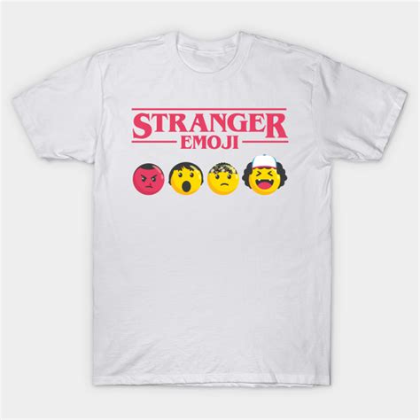 Stranger things emoji app have arrived! Stranger Emoji - Stranger Things - T-Shirt | TeePublic