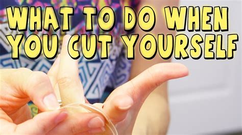 I have tried to shorten it, to wear a ponytail and braids, even to rinse it with. WHAT TO DO WHEN YOU CUT YOURSELF - YouTube