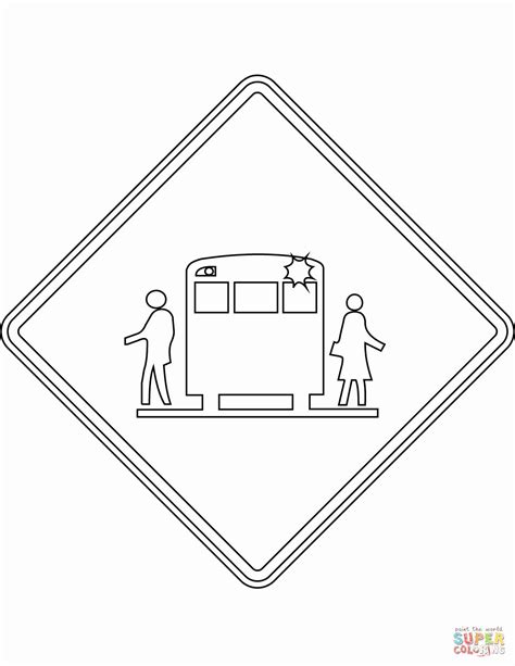 Pypus is now on the social networks, follow him and get latest free coloring pages and much more. Stop Sign Coloring Page Lovely "school Bus Stop Ahead ...