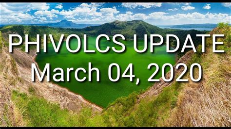 In a tweet, phivolcs said the steam plumes in taal's main crater has not been observed during the hot daytime periods of upwelling. the video accompanying the tweet showed a cloud of white steam being emitted from the volcano crater between 6:44 a.m. PHIVOLCS LATEST TAAL VOLCANO UPDATE (March 04, 2020) - YouTube