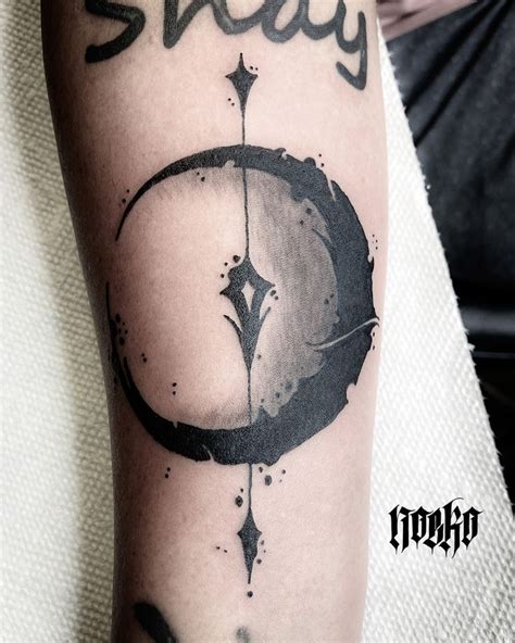 Some cultures believed that the moon held special powers or was governed by a god. moon tattoo dark tattoos gothic tattoos noeko | Moon ...