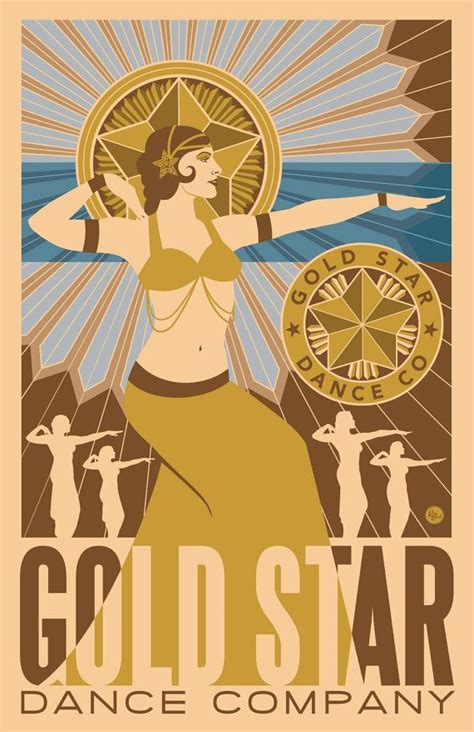 Maybe you would like to learn more about one of these? Gold Star Dance Company Poster by GoldStarBoutique on Etsy ...
