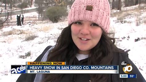 Maybe you would like to learn more about one of these? Heavy Snow in San Diego Co. Mountains - YouTube