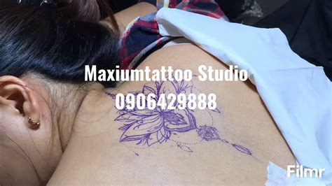 Hình xăm mini đôi nam nữ ở cổ tay, vai. Tattoo timelap by Maxiumtattoo.Hình xăm sau gáy cho bạn nữ ...