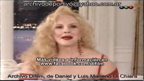 She is a female celebrity. DIFILM Libertad Leblanc con Susana Gimenez (1998) - YouTube