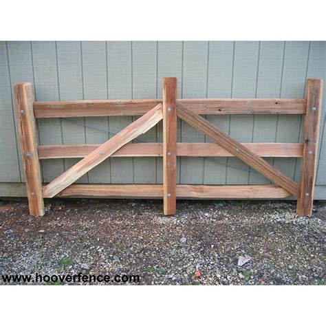 They put their heads together and came up with a solid plan. Hoover Fence Wood Split Rail Gates - Western Red Cedar w ...