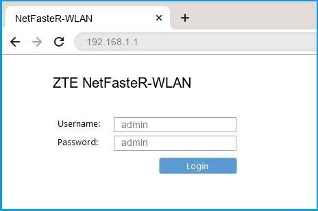 Having the zte router username and password allows you to log in to carry out a wide range of tasks. 192.168.1.1\192.168.2.1 - ZTE NetFasteR-WLAN Router login ...