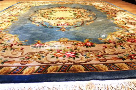 Aubusson Art Deco China Teppich Seiden Glanz 370x280 Cm ...