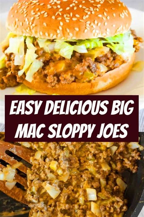 19 april 201525 september 2016 mac dutch oven (do). Easy Big Mac Sloppy Joes Recipe #bigmac #groundbeef # ...