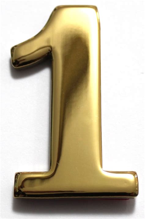 Choose from our selection of brass letters and numbers in a wide range of styles and sizes. Two Inch Brass Mailbox Number One by Better Box Mailboxes