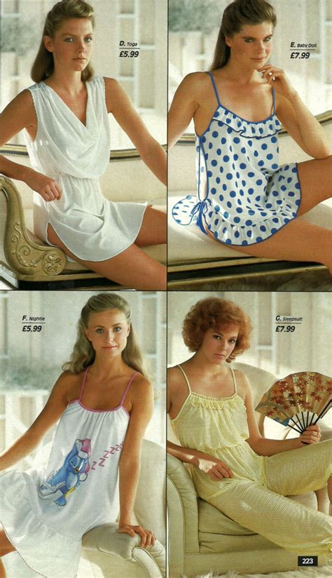 Frilly Nightgowns to Garfield Pajamas: 1980s Women's Sleepwear Catalog Pages - Flashbak Lingerie