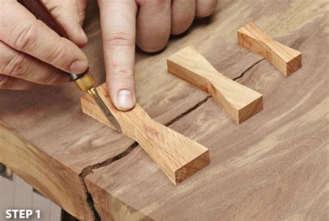 As woodworkers, we're often in awe of our material. Butterfly keys for a wood slab take #WoodworkingPlansSmall | Woodworking projects, Woodworking ...