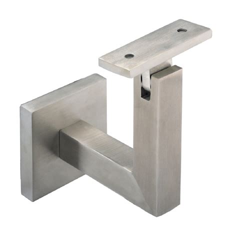 Stainless steel stair parts store provides affordable modern stair railing systems. square handrail bracket