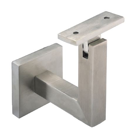 Our round profiles are often used as grabrails while the rectangular ones regularly serve as modern guard rails. square handrail bracket