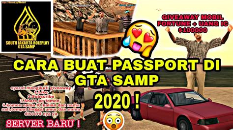 Jika anda hendak pergi ke luar negeri, maka dokumen terpenting yang perlu anda miliki adalah paspor. Cara Buat Passport GTA SAMP - Dan Ada Giveaway Mobil Dan ...