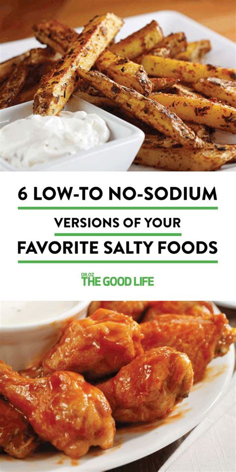 Note the saturated fat, sodium, calories, and cholesterol. 6 Low- to No-Sodium Versions of Your Favorite Salty Foods ...