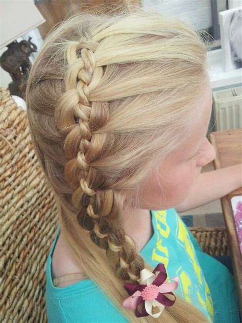 This is also a flat 4 strand braid, but i added a micro braid & you have to braid the strands in a different order to get this look. Loose 4 strand hair braid :-) (With images) | Braided hairstyles, Hair, Braids