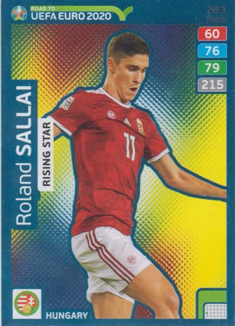 Date of birth (age) 22/05/1997 (24). Adrenalyn XL Road to UEFA EURO 2020 #283 Roland Sallai ...