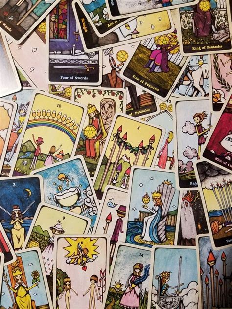 Tarot (of obscure origin, though from the italian tarocco) is a term used to describe a type of playing card deck consisting of 78 cards. Delos Tarot is such a cute traditional deck. Its smaller than the average deck, too, so its ...