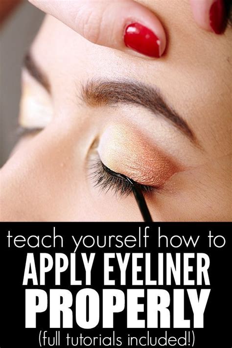 How to apply eyeliner perfectly every single time. 7 fantastic tutorials to teach you how to apply eyeliner properly | How to apply eyeliner ...