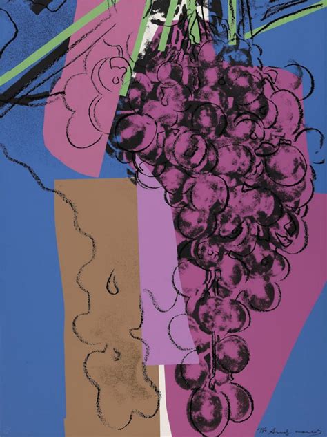 Andy warhol war ein amerikanischer künstler, filmemacher und verleger sowie mitbegründer und bedeutendster vertreter der amerikanischen pop art. Andy Warhol, GRAPES, 1979, Auktion 912 Zeitgenössische ...