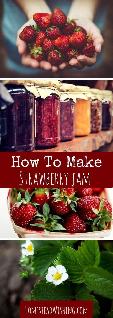 Simple homemade jam recipe for cake or cookie fillings. Strawberry Jam Recipe (With images) | Strawberry jam ...
