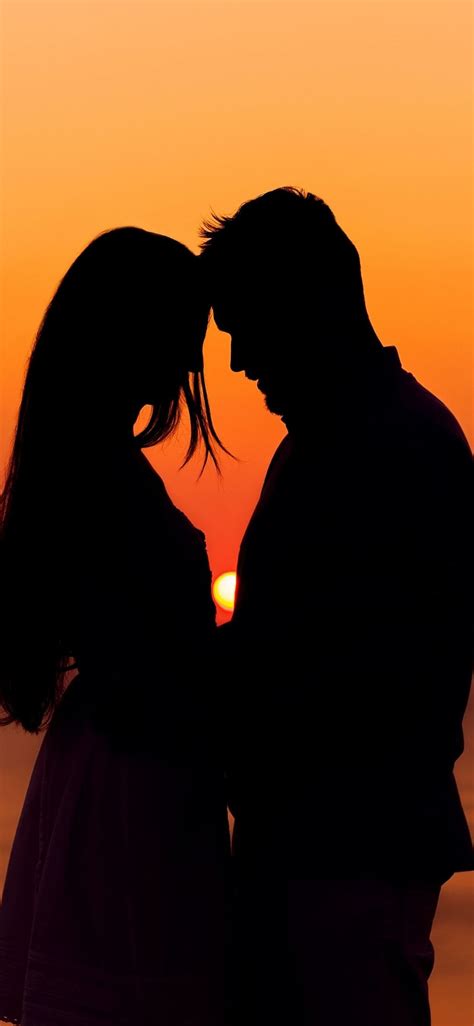 Couple Wallpaper 4K, Sunset, Silhouette, Romantic, Alone, Love, #5291