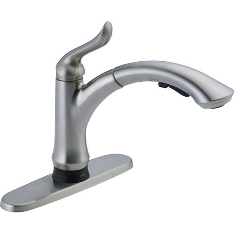 About 13% of these are basin faucets, 26% are kitchen faucets, and 0% are bath & shower faucets. Delta Linden Touch2O Arctic Stainless 1-handle Deck Mount ...