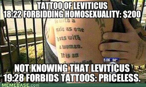 Leviticus tattoo is an all custom shop. Memedroid - Images tagged as 'tattoo' - Page 2