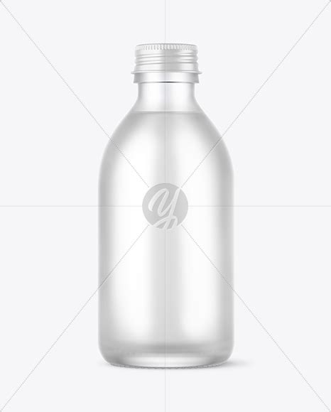 Create a unique label design on a glass bottle. Frosted Glass Water Bottle Mockup in Bottle Mockups on ...